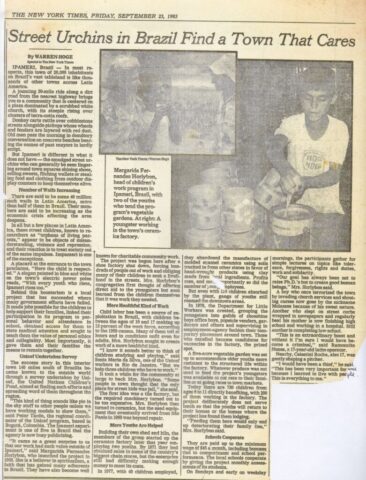 FOTO 51 Reportagem no Jornal New York Times de 23 de setembro de 1982