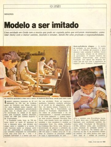 FOTO 52 A Artigo na Revista Visão de 13 de maio de 1982 página 1