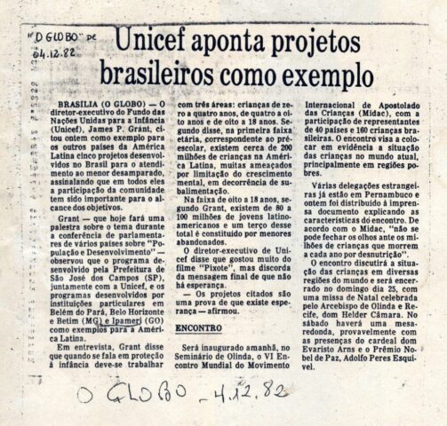 FOTO 53 Reportagem no Jornal O Globo de 4 de dezembro de 1982
