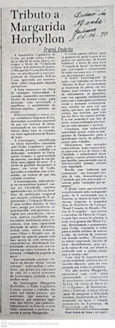 FOTO 56 Publicação no Diário da Manhã de junho de 1990